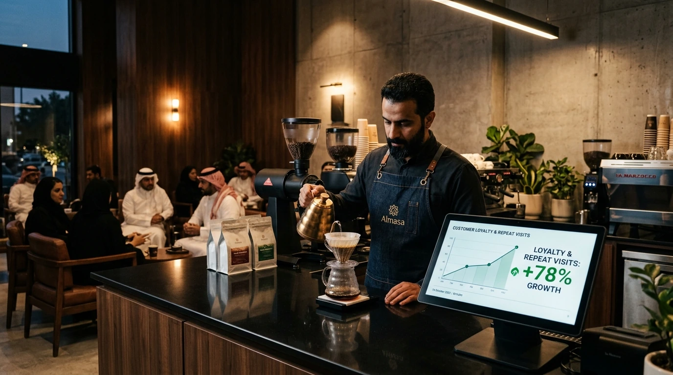 كيف تضاعف مبيعات كافيه القهوة المختصة في السعودية؟ استراتيجيات مجربة — شموخ